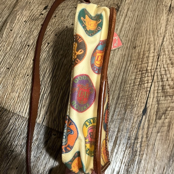 Dooney& Bourke Micro Bag Multicolor Leather Logo Preowned Possibly Vintage - Picture 6 of 12